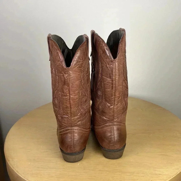 Coconuts by Matisse Women’s 6.5 Western Boots  Brown Black Embroidered Casual - Picture 5 of 8